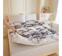 HLTQL Topper Materasso Matrimoniale Materasso da Pavimento Arrotolabile Futon Pieghevole Materasso Futon per Divano Letto(4,60x120cm)