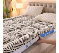 HLTQL Topper Materasso Matrimoniale Materasso da Pavimento Matrimoniale Strato Extra di Comfort per Il Tuo Materasso(4,160x200cm)