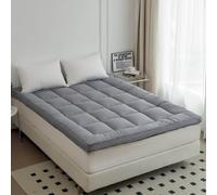 HLTQL Topper Materasso Matrimoniale Materasso da Pavimento Matrimoniale Strato Extra di Comfort per Il Tuo Materasso(3,100x190cm)