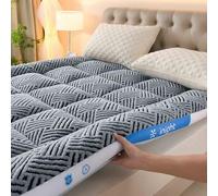 HLTQL Topper Materasso Matrimoniale Materasso da Pavimento Matrimoniale Strato Extra di Comfort per Il Tuo Materasso(3,160x200cm)