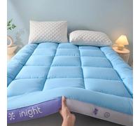 HLTQL Topper Materasso Matrimoniale Materasso da Pavimento Matrimoniale Strato Extra di Comfort per Il Tuo Materasso(4,150x200x10cm)