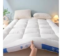 HLTQL Topper Materasso Matrimoniale Materasso da Pavimento Matrimoniale Strato Extra di Comfort per Il Tuo Materasso(1,120x200x10cm)