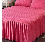 HLTQL Vestiletto Una Piazza E Mezza Vestiletto Singolo Bielastico Mantovana Giroletto Una Piazza E Mezza Gonna da Letto Matrimoniale(#1,180x200cm)