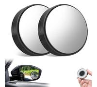 HLTTXS 2 Pezzi Specchietto Angolo Cieco Auto per Toyota GR Yaris, Regolabili a 360° con HD Vetro Specchio Convesso Retrovisore per Auto,B/Black
