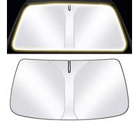 HLTTXS Parasole Auto per Audi A1 A2 A3 A4 A5 A6 A7 A8 A6L 8P TT S Line RS, Ombrello Parasole Pieghevole per Parabrezza Interni Macchina, Schermo Anti-UV per Automobile,B/White