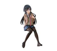 HLUONGTN Adolescent Idiots Don'T Dream Anime Character Model Sakurajima Mai Figure Sitting Posture Statue/Sakurajima Mai/15Cm