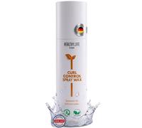 HLV - Curl Control Spray Wax - cera spray vegano, spray per ricci e cera spray per ricci definiti, lucentezza e tenuta flessibile, per acconciature, onde naturali, spray per capelli, donna e uomo, 150