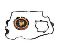 HLWXMDZ Guarnizione Coperchio per B&MW N46 Motore E81 E87 118i 120i E90 318i 320i E92 320i E91 11120035738 11127555212 Guarnizione Coperchio Valvole PCV Coperchio Valvola Motore(Gasket w Valve)