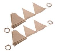 Hlxnyami 2X 3.7M Bandiere di Shabby Chic Wedding Bunting Pizzo Tela di Tela di