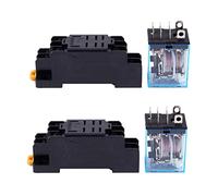 Hlxnyami 2X LY2NJ HH62P-L JQX-13F 220V AC bobina DPDT rele' di potere 8 Pin con PTF08A Socket