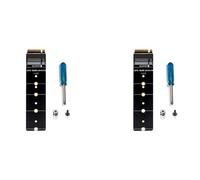 Hlxnyami 2X M.2 NVMe M Key Protection PCB Board Converter PCIe 4.0 Solid State Drive Protector Adattatore Supporto da 2230 Un 2280
