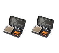 Hlxnyami 2X Mini Bilancia Digitale di Alta qualità Bilancia di Precisione Bilancia Strumenti di Pesatura con Dimensioni Tascabili 200G x 0,01G