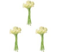 Hlxnyami 54X Artificiale Calla Lily Flowers Single Long Stelo Bouquet Real Home Decor Colore: Cremoso