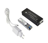 Hlxnyami Mini Gigabit Fiber Media Converter 1000Mbps Ethernet con Modulo SFP Monomodale da 1310nm da 20 Km e Ingresso Type-C Spina UE