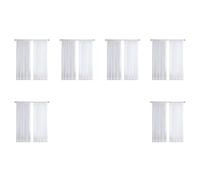 Hlxnyami Tende nel Tulle Super Morbido 12Pcs Super Morbide per la Decorazione del Soggiorno Velo Moderno nel Chiffon Voile Trasparente