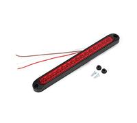 Hlyjoon Fanale Posteriore per Montaggio 10-30V LED Alto Posteriore Terzo Stop fanale Posteriore 3a Lampada di Coda per Camion rimorchio per Auto 250 x 27,5 x 16 mm/9,8 x 1,08 x 0,63 Pollici(Rosso)
