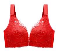 HLYLDL Push Up Push Up Chiusura Frontale Reggiseno Profondo V Posteriore Design Senza Fili Reggiseno con Ferretto