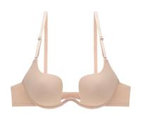 HLYLDL Reggiseno da Donna Profondo con Ferretto Multiuso Push Up Convertibile a Taglio Basso Tutti i Giorni Senza Cuciture