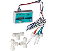 HM Digital Triplo monitor Inline RO/DI TDS con raccordi a T da 1/4"