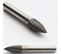 HM Fresatore Rotante Punta Ø 10 Gambo 8 Mm Forma Proiettile Svasatore 265K