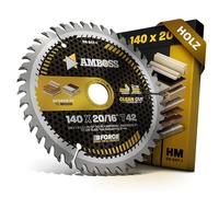 HM Lama per sega circolare 140 x 20 16 Z42 denti alternati per legno (a batteria) - taglio fine. AMBOSS WERKZEUGE® lama 140 mm + anello riduttore 16 20 mm. 140 x 20 140 x 16 comp. a DeWALT DC373N