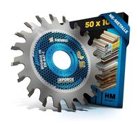 HM Lama per sega circolare 50 x 10 Z20, denti piatti trapezoidali per alluminio. AMBOSS WERKZEUGE® Lama per sega 50 mm compatibile per Proxxon KS 230. FKS e altro ancora.