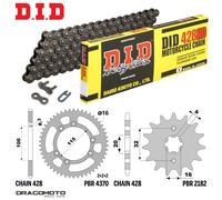 HM LOCUSTA 200 2011-2016 catena corona pignone kit DID 428HD passo 428