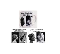 HM Queen Elizabeth II 1926-2022 - Tazza in ceramica decorata a mano