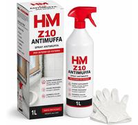 HM Spray Antimuffa Z10 1 Litro per Pareti e Muri Interni con 2 Guanti in Omaggio