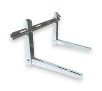 HM - Staffa Regolabile per Unità Esterna Climatizzatore, Dimensioni 780x450x550mm, Spessore 1.8mm, Portata 150kg - Certificata TÜV e Completa di Accessori Inclusi adatta per 18000 e 24000 btu