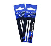 HM/TCT Pialla in acciaio per pialla compatibile con Stanley FME-630-K, FME-630-K-QS, in metallo duro, senza plastica, 82 mm (2 set = 4 pialla reversibili)