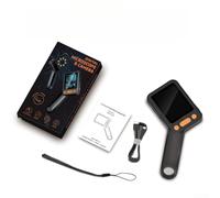 HM028B Microscopio digitale con display IPS da 2,8 pollici, messa a fuoco scorrevole e 8 luci LED, USB-C 3 in 1 per esame di gioielli e biologia, nero