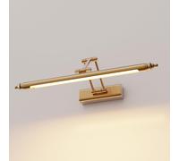 HMAKGG Lampada da Specchio Bagno Vintage Luce Specchio Bagno LED Ottone Retro