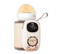 HMAKGG Scaldabiberon Portatile Senza Fili, Scalda Biberon Neonato USB con Batteria da 8000mAh, 6 Temperature Regolabili, Luce Notturna LED, Termica Borsa per Biberon da Viaggio/Casa/Auto