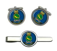 Hmas Platypus Reale Australiano Blu Scuro Gemelli E Fermacravatta Set