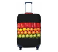 Hmbgfw Frutta fresca Blocco Colore Bagagli Da Viaggio Copertura Valigia Protector Adatto 45-81 Pollice Valigia Accessori Da Viaggio, nero, Large