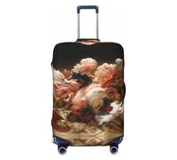 Hmbgfw Journey To The Dreamland - Copertura protettiva per valigia, adatta per valigie da 45,7 a 81,7 cm, accessori da viaggio, nero, Large