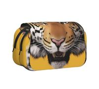 HMBGFW Tiger's Head Cute Big Capacity Pencil Pen Case Office Large Storage High Capacity Bag Box Organizer