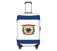 Hmbgfw West Virginia Flag Travel Luggage Cover Protector per valigie da 45-81 cm Accessori da viaggio, nero, Medium