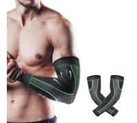 HMCEY 1 Paio Supporto Tutore Gomito per Tendinite Elastiche Gomitiere Compressiva Manicotti Compressione Sportiva Braccia per Allevia il dolore al gomito del tennista, Epicondilite, all'artrite