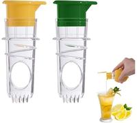 HMCEY 2 Pezzi Spremiagrumi Manuale Piccolo,Spremi Limone,Spremilime Barman,Spremi Frutta a Mano,Manual Lemon Squeezer,Hand Press Juicer,Spruzzatore per Limone,Schiaccia Limones per Domestica Arance