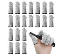 HMCEY 20 Pezzi Proteggi Dita Mano,Copri Dita Riutilizzabili,Protezione per Le Ditas Antiscivolo,Copertura Ditas Traspirante,Proteggi Pollice Mano,Finger Protector per Lavoro,Cucina,Giardino,Scultura