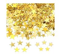 HMCEY 30 G Confetti Coriandoli Stella,Paillettes Coriandoli Compleanno a Forma di Stella,Star Glitter Confetti Stelline,Coriandolis Decorativi Tavola,Decorazione Tavola da Spargere Natalizie - Oro