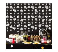 HMCEY 4 Pezzi Ghirlanda Cuore Matrimonio,Decorazioni Pendenti Cuore,Ghirlande Festa Compleanno,Glitterata Ghirlanda di Carta,Decorazioni da Appendere per Matrimonio,Ghirlandas San Valentino per Feste