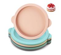 HMCEY 6 Pezzi Stampi Pancake Friggitrice Ad Aria,Stampo Silicone Torta Rotondo,Tortiera In Silicone per Dolci,Stampi Muffin Piccoli,Stampo Cake Antiaderenti,Stampis per Pane da Forno per Quiche