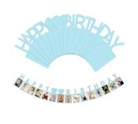 HMCEY Festone Ghirlanda Foto,Ghirlanda di Compleanno 12 Mesi,Striscione Fotografico 1 Compleanno,1 Mese Neonato Decorazioni Foto,Ghirlanda Bandierine Cornice Fotos,Striscione Fotos per Battesimi Feste