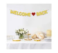 HMCEY Striscione Bentornata,Ghirlanda Welcome Back Decoration Bentornato,Bandiera Welcome Back Banner,Festone Bentornato a Casa,Striscione Benvenuti,Ghirlanda Festone Feste per Famiglia Cerimonie