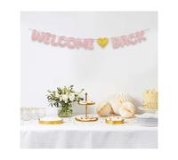 HMCEY Striscione Bentornata,Ghirlanda Welcome Back Decoration Bentornato,Bandiera Welcome Back Banner,Festone Bentornato a Casa,Striscione Benvenuti,Ghirlanda Festone Feste per Famiglia Cerimonie
