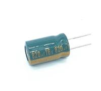 HMCOCOOFM 12pcs/Lot 820uf16V Low ESR/Impedance High Frequency Aluminum electrolytic Capacitor Size 10 * 20 16V 820uf 20%