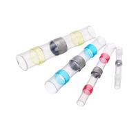 HMCOCOOFM 200 pezzi di connettore for cavi con guarnizione saldante, tubo termorestringente, terminale for cavi impermeabile, kit di giunzione for terminali 22-18AWG